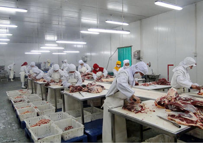 四川聚誠益食品有限公司廠(chǎng)房施工現場(chǎng)